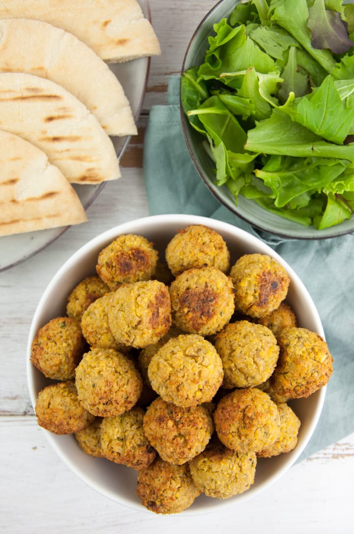 Oven-Baked Falafel Balls Recipe (Freezer-Friendly!) | Elephantastic Vegan