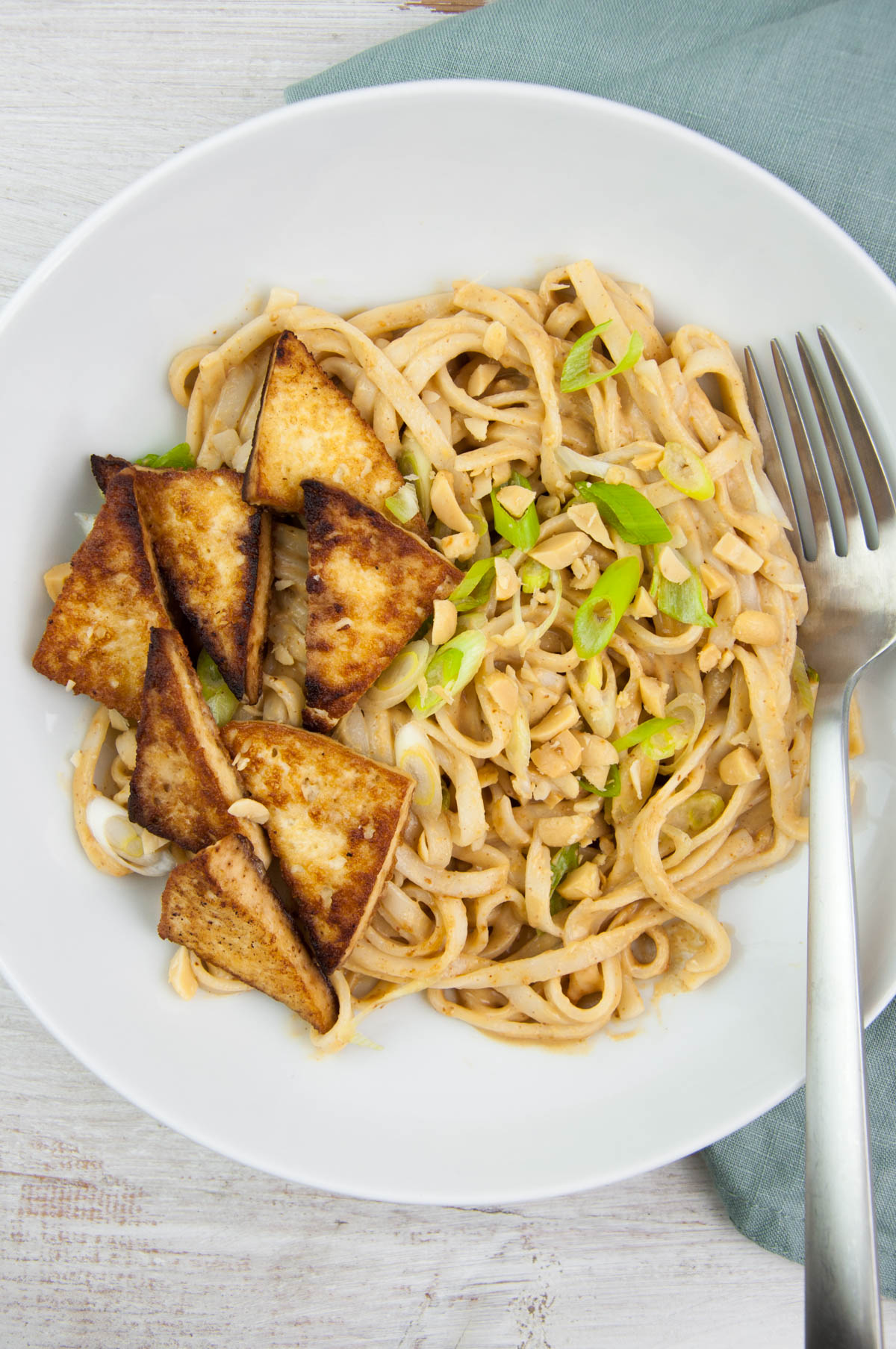 Peanut Noodles with Tofu Recipe - Elephantastic Vegan